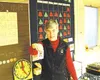 Donna Miles, first grade teacher at Cottonwood Creek Elementary,
shows the identification badge she wears to work each day. All
Mat-Su Borough school employees are now required to wear badges