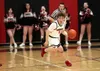 Houston's Billy Rusher brings the ball up the floor for Houston. Bruce Eggleston/matsusports.net