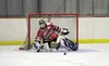 Houston senior goaltender Caleb Beauvais stands strong in the Hawks net during a victory over Hutchison Jan. 29, 2016, at the Big Lake Recreation Center. In his first season as Houston's full