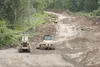 Work continues on a road to the new Hatcher Pass Nordic ski trails off Edgerton Parks Road. ROBERT DeBERRY/Frontiersman.com