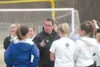 JEREMIAH BARTZ/Frontiersman West Texas A&amp;M University head
coach Butch Lauffer, center, works with the Colony girls soccer
team during a clinic at Colony High School last week.