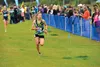 Colony sophomore Alex Mathis races toward the finish line during the Tsalteshi Invitational Aug. 23 in Soldotna. Mathis finished fourth in the girls' class. Jeff Heliminiak/Peninsula Clario