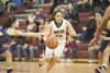 Houston guard Janae Shannon drives the ball down the court
Friday against the Malemutes. Lathrop pulled out a 56-49 win over
the Hawks. ROBERT DeBERRY/Frontiersman Robert DeBerry