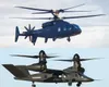 Two Joint Multi-Role technology demonstrators have shown in flight some of the technologies the Army wants for its Future Long-Range Reconnaissance Aircraft. Top is the Sikorsky-Boeing SB-1 D