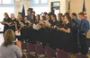 The Palmer High School choir performed at Monday afternoon’s celebration of Dr. Martin Luther King Jr. Selections included Michael Jackson’s “Man in the Mirror,” “We are the World” and “Lift 