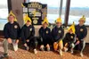 The members of the Banana Botz-Emerson Michaud, Wesley Quimby, Cyrus Rader, Conner Rush, Mason Szybynski, and Ayden Shaw- held a spaghetti feed and silent auction fundraiser Sunday at Settler