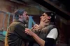 Tough love: grandfather (played by Jake Waid) "teaches" grandson (played by Skyler Ray-Benson Davis) in Frank Henry Kaash Katasse's debut play "They Don't Talk Back" as part of Perseverance T