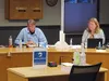 Wasilla Mayor Bert Cottle and clerk Jamie Newman attend a Wasilla City Council meeting. Jacob Mann/Frontiersman