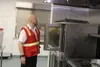 Salvation Army Mat-Su Valley Corps Officer Major Kevin Bottjen volunteered at the emergency shelter at the Menard Sports Center. Jacob Mann/Frontiersman