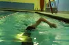 Matthew Swanson, a lifeguard at the Wasilla Pool, swims lap during the noon lap swim Friday. The pools, both constructed in the early 1980s were recently added to the list of borough prioriti