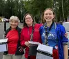 “It’s fun. We just played together for the first time,” said Elizabeth Gunlogson, center, who plays clarinet, along with bandmates Karen Gunlogson, left, and one of the youngest members of th