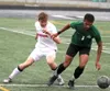 Colony's Addison Dobbs works to control possession during a win over Wasilla. Bruce Eggleston/matsusports.net