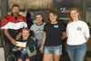 DANIEL SPOTH/Frontiersman Luke Delia and his family receive a
check for $1,403 from North Star Speedway. The speedway raised the
money through an innovative test of skill posed to its
visitor