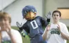 Seattle Seahawks mascot Blitz gets in on a Zumba dance during
the Play 60 Challenge presented by the Mat-Su Sea Hawkers Saturday
afternoon at the Curtis D. Menard Memorial Sports Center in
Wa