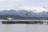 A coal ship sits docked at Point MacKenzie in this 2009 photo.
The Mat-Su Borough legislative wish-list includes $4 million to
build the second phase of the ferry dock at Port MacKenzie. (ROB