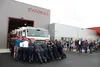 Firefighters at Central Mat-Su Station 6-2 ‘pushed the truck in’ as is tradition at the grand opening. Tim Rockey/Frontiersman