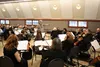 The Matanuska Susitna Orchestra, led by conductor Kate Patterson, perfomed Sunday at the Palmer Depot and raised $848 for the Palmer Library. Jacob Mann/Frontiersman