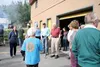 Members of the Palmer Kiwanis chapter and University of Alaska Fairbanks staff members at the Matanuska Experimental Farm gathered June 30 to celebrate the 100th anniversary of the internatio