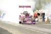 ROBERT DeBERRY/Frontiersman Nitro-altered Nevada Rattler driver
Ricky Ruiz smokes his tires Tuesday afternoon at the Alaska Raceway
Park. Ruiz ran the quarter-mile in 6.48 seconds at 223 mph.