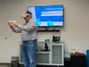 Jim Cullinan, Meta, Communications Manager, gives a demonstration of the metaverse in action Courtesy MSI Communications