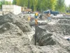 Courtesy photo Construction crews with Collins Construction work
on the foundation of the new Su Valley Jr./Sr. High School. The
previous school burned down in June 2007, forcing students int
