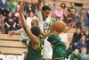 Colony’s Antonio Bush drives to the basket Thursday against the Service High School Cougars at Colony High School. ROBERT DeBERRY/Frontiersman.com