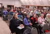 Palmer area residents filled the Palmer Train Depot Jan. 17 for an AARP presentation. Tim Rockey/Frontiersman