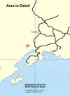 State officials are considering an application for a coal lease in the Skwentna area, shown on this map. The area, outlined in red, is west of Wasilla and the Parks Highway.