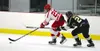 Wasilla's Aiden Goff works the puck up the ice during a 5-0 loss to South Anchorage. Courtesy of Bruce Eggleston/matsusports.net