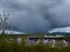 Pop-up rain storm over Palmer High School's graduation. J. David McChesney/Frontiersman
