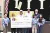Butte Elementary principal Dan Kitchin and a team of his leadership students accept a $5,000 check from Valley ABATE Alaska members, Don Peek and Brendon Knox Courtesy photo Catherine Esary/M