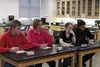 Zach, Charlie, Sarah and Jacob practice for the National Science Bowl.JPG