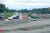 Alaska Department of Transportation central region director Dave Kemp said Tuesday the $42 million Parks Highway widening between Church and Pittman roads was around 50 percent complete. STEV