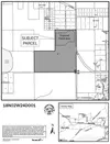 Map show the portion of the parcel that B&amp;E has applied to mine for gravel. It withdrew its application Thursday for a conditional use permit. Instead, it will apply to be an "interim mat