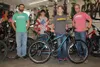 Palmer Middle Junior High School students Aiden Bailey, left, and Nathan Halk stand with their new Trek mountain bikes from Backcountry Bike and Ski in Palmer. The two boys recently had their