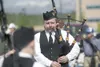 Alaska Celtic Pipes and Drums member Richard Christiansen plays
the bagpipes during Monday’s Memorial Day ceremony at the Veterans
Wall of Honor.