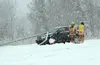 A vehicle struck a light pole alongside the Glenn Highway near the Glenn-Parks interchange on Saturday, causing the northbound lanes of the highway to be closed. Several small accidents and v