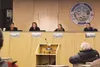 Wasilla Mayor Bert Cottle, left, Palmer Mayor Delena Johnson, Houston Mayor Virgie Thompson, and Mat-Su Borough Mayor Larry DeVilbiss participate in a marijuana forum Thursday evening in the 