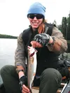Tori Parsons showed off her catch on the Venture crew's trip through the Swan Lake Canoe Trail in the Kenai Wildlife Refuge earlier this year. Submitted by Ed Soto