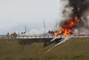 A trailer hauling 6,200 gallons of diesel fuel caught fire on Friday afternoon, closing the northbound Glenn Highway at its intersection with the Parks Highway. Matt Tunseth