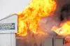 Flames engulf the Alaska Automated Storage facility off Big Lake
Road Monday afternoon. The fire broke out about 1:20 p.m. and drew
emergency responders from Big Lake, Houston, Central Mat-Su