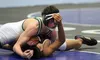 Ketchikan's Vince Tenenbro tries to keep Colony's Rush Fannon from pinning him during the 113-pound final of the Lancer Smith Memorial Saturday in Wasilla. Fannon won the match by fall in the