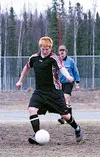 J.D. Welch is among a group of athletes the Houston soccer
coaches have recruited from the other Hawk sports. Welch has found
a position on defense for the Hawk soccer squad.JEREMIAH BARTZ/
F