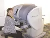 Photo courtesy Mat-Su Regional Medical Center State Sen. Linda
Menard is pictured just prior to her “test drive” of the world’s
northernmost da Vinci surgical system at Mat-Su Regional Medica