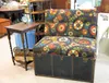 Re-purposed trunk converted to love seat by Teresa Roy and Dale Campbell. Photo by Gregory Gusse