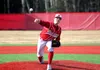 Wasilla’s Trenten Walters fires a pitch during the first inning of a 7-4 loss to Dimond Monday at Wasilla High.r Jeremiah Bartz/Frontiersman