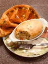 Beautiful, tasty chicken pot pie can be easily made at home. Courtesy of Dave Frank
