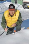Joe Rayfield, 95, visualizes holes-in-one and defending his
first-place title in the upcoming ice golf tournament sponsored by
the Willow Chamber of Commerce. Players have to be 50 years old 