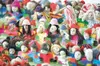 ROBERT DeBERRY/Frontiersman Popcicle stick and modeling clay
figures sit and dry at Shaw Elementary School on Thursday. Each
student made a clay figure representing themselves in conjunction
