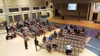 Valley residents listen to a presentation on the budget delivered by Attorney General Craig Richards Friday at Teeland Maiddle School. Organizers generally said sparse attendance was expected